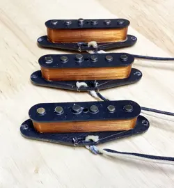 CUSTOM FENDER STRATOCASTER HAND WOUND PICKUP SET BY MIGAS TOUCH JALAPENO POPPERS