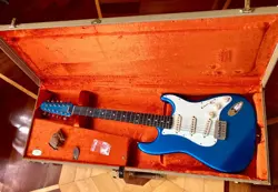 2005 FENDER STRATOCASTER XII ST-12 12 STRING ELECTRIC GUITAR ROSEWOOD BLUE CASE