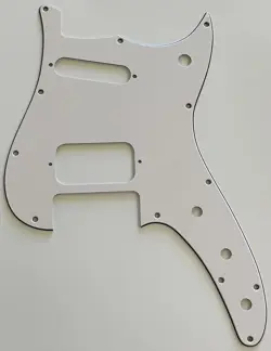FOR FIT FENDER DUO-SONIC OFFSET HS STYLE GUITAR PICKGUARD 3 PLY WHITE