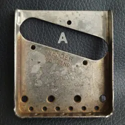 FENDER TELECASTER TELE AMERICAN BRIDGE PLATE VINTAGE 005-4162-049 *AGED (A)
