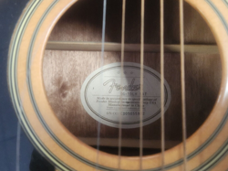 FENDER DG-10LH ACOUSTIC GUITAR