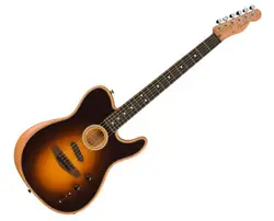 USED FENDER ACOUSTASONIC PLAYER TELECASTER SHADOW BURST W/ ROSEWOOD FB