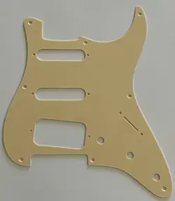FOR FIT US FENDER 8 SCREW STRATOCASTER HSS GUITAR PICKGUARD  VINTAGE YELLOW