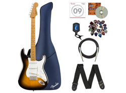 FENDER SQUIER CLASSIC VIBE '50S STRATOCASTER - 2-COLOR SUNBURST BUNDLE WITH GIG