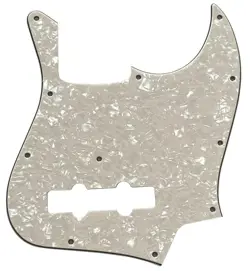4 PLY IVORY WHITE PEARL FOR FENDER GEDDY LEE JAZZ BASS STYLE GUITAR PICKGUARD
