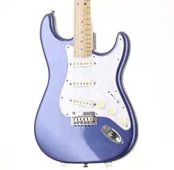 FENDER USA AMERICAN STANDARD STRATOCASTER UPGRADE MYSTIC BLUE USED W/HARD CASE