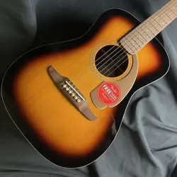 ELECTRIC ACOUSTIC GUITAR FENDER MALIBU PLAYER SUNBURST FLAT TOP