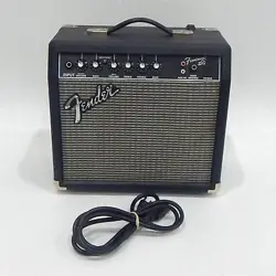 FENDER BRAND FRONTMAN 15G MODEL BLACK ELECTRIC GUITAR AMPLIFIER W/ POWER CABLE