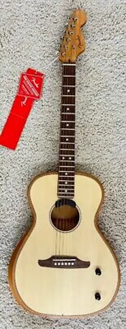FENDER HIGHWAY SERIES ACOUSTIC ELECTRIC PARLOR PERFORMANCE GUITAR W/BAG