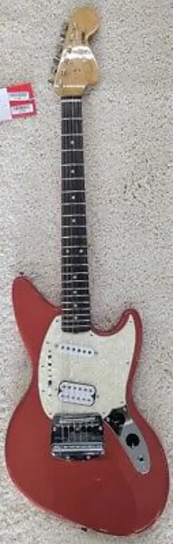 FENDER KURT COBAIN JAG-STANG ROSEWOOD FINGERBOARD FIESTA RED WITH GIG BAG BSTOCK