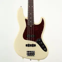 FENDER AMERICAN STANDARD JAZZ BASS UPGRADE OLYMPIC WHITE USED ELECTRIC BASS