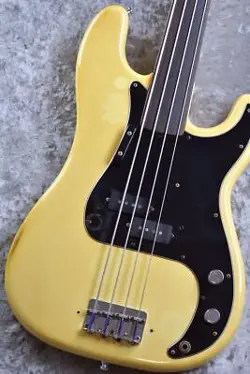 FENDER 1978 PRECISION BASS FRETLESS - OLYMPIC WHITE - USED ELECTRIC BASS