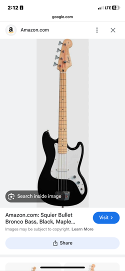 FENDER SQUIER BRONCO BASS PICKGUARD