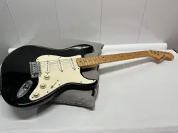 FENDER STARCASTER ELECTRIC GUITAR BLACK USED