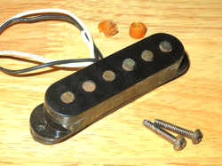 FENDER 2006 USA BLACK SINGLE COIL AMERICAN STRATOCASTER NECK PICKUP