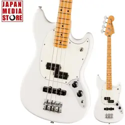 FENDER PLAYER II MUSTANG BASS PJ MAPLE POLAR WHITE ELECTRIC BASS BRAND NEW
