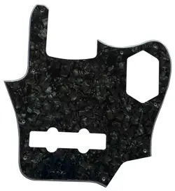4 PLY BLACK PEARL FOR FENDER US JAGUAR BASS STYLE GUITAR PICKGUARD