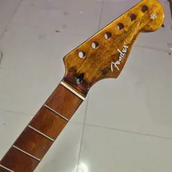LOW PRICE YELLOW 22 FRET STRAT MAPLE GUITAR NECK FOR DIY FENDER REPLACE