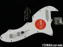 FENDER SQUIER AFFINITY SERIES TELE THINLINE LOADED PICKGUARD PICKUPS KNOBS WHITE