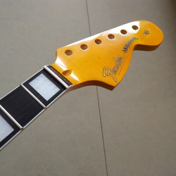 YELLOW MAPLE ROSEWOOD GUITAR NECK 22 FRET 24INCH FENDER JAGUAR NECK STYLE.