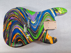 MULTICOLOR MAPLE P BASS GUITAR BODY - FITS FENDER NECKS J1873