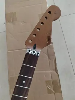 22 FRET STRAT ELECTRIC GUITAR NECK ROASTED FLAME MAPLE FOR DIY FENDER REPLACE