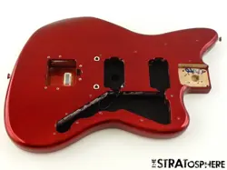 FENDER PLAYER JAZZMASTER BODY, MODERN GUITAR PART, ALDER CANDY APPLE RED.