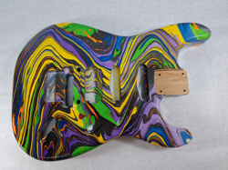 MULTICOLOR ALDER  HSS STRAT STRATOCASTER BODY FITS FENDER NECK J1876