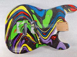 MULTICOLOR ALDER  HXX STRAT STRATOCASTER BODY FITS FENDER NECK J1875