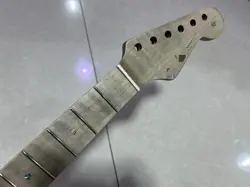 LOW PRICE FLAME MAPLE STRAT GUITAR NECK 21 FRET 25.5 INCH FENDER STYLE REPLACE
