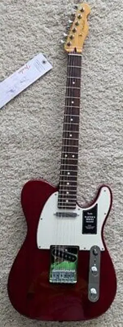 FENDER PLAYER II TELECASTER GUITAR, ROSEWOOD FINGERBOARD, TRANSPARENT CHERRY