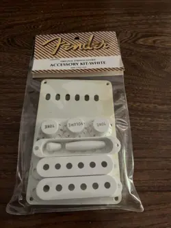 FENDER ORIGINAL STRATOCASTER ACCESSORY KIT-WHITE PARTS REISSUE VINTAGE