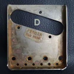 FENDER TELECASTER TELE AMERICAN BRIDGE PLATE VINTAGE 005-4162-049 *AGED   (D)
