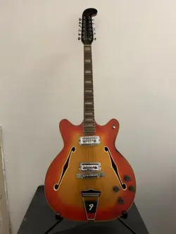 1966 FENDER CORONADO XII 12 STRING ELECTRIC GUITAR 3-TONE CHERRYBURST