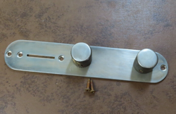 AGED TELE CONTROL PLATE   KNOBS FITS FENDER TELECASTER   SCREWS RELIC NICKEL