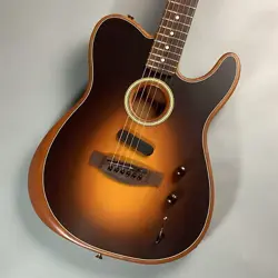 FENDER ACOUSTASONIC PLAYER TELECASTER SHADOW BURST ACOUSTIC GUITAR EXCELLENT