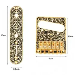 RETRO FENDER TELECASTER ELECTRIC GUITAR BRIDGE ROLLER SADDLES CONTROL PLATE GOLD