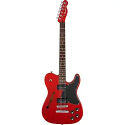FENDER JIM ADKINS JA-90 TELECASTER THINLINE GUITAR TRANSPARENT CRIMSON RED
