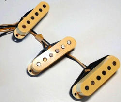 90S FENDER JAPAN STRATOCASTER PICKUP SET BLACK BOBBIN