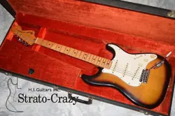 FENDER  74 STRATOCASTER SUNBURST  MAPLE  NECK