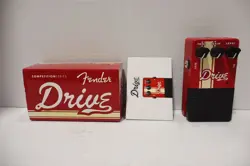 RED FENDER DRIVE OVERDRIVE GUITAR EFFECTS PEDAL COMPETITION SERIES UNTESTED