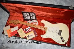 FENDER 1998 HENDRIX TRIBUTE STRATOCASTER OLYMPIC WHITE MAPLE CAP NECK