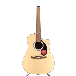 FENDER FA-125CE DREADNAUGHT ACOUSTIC GUITAR NATURAL AS-IS