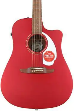 FENDER REDONDO PLAYER ACOUSTIC-ELECTRIC GUITAR - CANDY APPLE RED