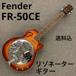 FENDER FR-50CE SB RESONATOR GUITAR WITH SOFT CASE