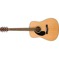 FENDER CD-60S LEFT HANDED ACOUSTIC GUITAR, WALNUT FINGERBOARD, NATURAL