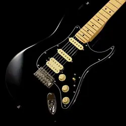 FENDER USA AMERICAN PERFORMER STRATOCASTER HSS BLACK USED 2023 W/SOFT CASE