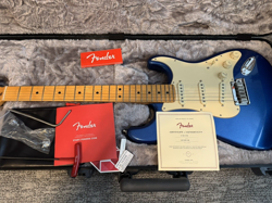 2021 FENDER AMERICAN ULTRA STRATOCASTER RH ELECTRIC GUITAR - COBRA BLUE...