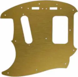 WD CUSTOM PICKGUARD FOR LEFT HAND FENDER KURT COBAIN MUSTANG #14 SIMULATED BR...
