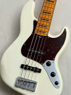 FENDER USA AMERICAN ULTRA JAZZ BASS V MOD. -ARCTIC PEARL/MAPLE- USED SAFE DELIVE